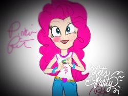 Size: 1280x960 | Tagged: safe, pinkie pie, equestria girls, legend of everfree, drawing, lipstick, solo