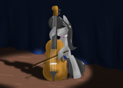 Size: 2100x1500 | Tagged: safe, artist:junker-kun, octavia melody, earth pony, pony, cello, musical instrument, solo