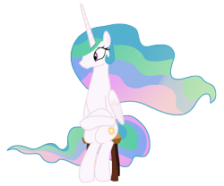 Size: 6000x5000 | Tagged: safe, artist:sunshi, edit, editor:slayerbvc, princess celestia, alicorn, pony, horse play, absurd resolution, accessory-less edit, barehoof, female, mare, missing accessory, ponies sitting like humans, simple background, sitlestia, sitting, solo, stool, transparent background, vector, vector edit