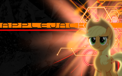 Size: 1920x1200 | Tagged: safe, artist:takua770, artist:vexx3, derpibooru import, edit, applejack, earth pony, pony, female, mare, smiling, solo, vector, wallpaper, wallpaper edit