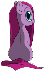 Size: 1546x2413 | Tagged: safe, artist:underwoodart, pinkie pie, earth pony, pony, pinkamena diane pie, simple background, sitting, solo, transparent background