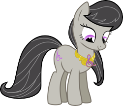 Size: 4076x3513 | Tagged: safe, artist:jaybugjimmies, octavia melody, earth pony, pony, elements of harmony, female, jewelry, looking down, mare, necklace, simple background, smiling, solo, transparent background