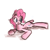 Size: 2000x2000 | Tagged: safe, artist:ivacatherianoid, pinkie pie, earth pony, pony, drawalong, mlpds, prone, simple background, sketch, solo, white background