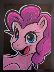 Size: 3088x4160 | Tagged: safe, artist:joshuadraws, pinkie pie, earth pony, pony, absurd resolution, solo, traditional art