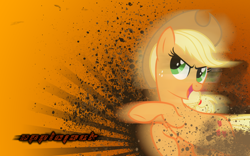 Size: 1920x1200 | Tagged: source needed, safe, artist:vexx3, derpibooru import, edit, applejack, earth pony, pony, solo, vector, wallpaper, wallpaper edit