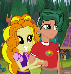 Size: 652x680 | Tagged: safe, artist:dark-ligth, adagio dazzle, timber spruce, equestria girls, legend of everfree, female, male, shipping, straight, timberdazzle