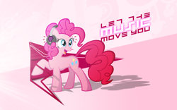 Size: 1920x1200 | Tagged: source needed, safe, artist:vexx3, derpibooru import, edit, pinkie pie, earth pony, pony, solo, vector, wallpaper, wallpaper edit