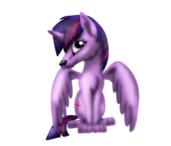 Size: 1024x874 | Tagged: safe, artist:lupiarts, derpibooru import, part of a set, twilight sparkle, twilight sparkle (alicorn), alicorn, wolf, simple background, solo, species swap, transparent background, twiwolf, wolfified