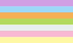 Size: 1280x768 | Tagged: safe, artist:bovinebonita, derpibooru import, applejack, fluttershy, pinkie pie, rainbow dash, rarity, spike, twilight sparkle, barely pony related, flag, mane seven, mane six, no pony, pride flag