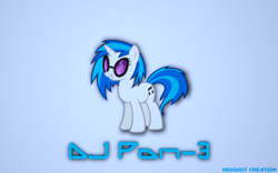 Size: 4000x2500 | Tagged: safe, artist:redshotcreation, derpibooru import, edit, dj pon-3, vinyl scratch, pony, unicorn, female, mare, solo, wallpaper, wallpaper edit