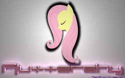 Size: 4000x2500 | Tagged: safe, artist:redshotcreation, derpibooru import, edit, fluttershy, pegasus, pony, eyes closed, female, mare, solo, wallpaper, wallpaper edit