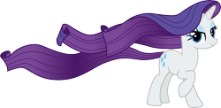 Size: 6139x3000 | Tagged: safe, artist:cloudyglow, rarity, pony, unicorn, rarity's biggest fan, .ai available, female, long mane, long tail, looking at you, mare, raised hoof, simple background, smiling, transparent background, vector