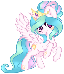 Size: 698x808 | Tagged: safe, artist:angelamusic13, princess celestia, alicorn, pony, base used, chibi, cute, cutelestia, female, mare, simple background, solo, transparent background