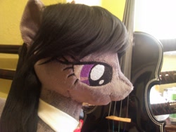 Size: 1280x960 | Tagged: safe, artist:tres-apples, octavia melody, earth pony, pony, irl, photo, plushie, violin