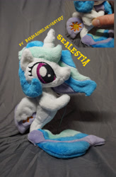 Size: 3155x4799 | Tagged: safe, artist:baraka1980, princess celestia, seapony (g4), irl, photo, plushie, seaponified, seapony celestia, solo, species swap