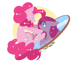 Size: 2644x2268 | Tagged: safe, artist:snow angel, pinkie pie, earth pony, pony, duality, pinkamena diane pie, simple background, transparent background