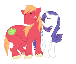 Size: 446x377 | Tagged: safe, artist:seiyaku, big macintosh, rarity, pony, unicorn, female, male, rarimac, shipping, straight