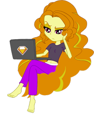 Size: 650x850 | Tagged: artist needed, safe, edit, adagio dazzle, equestria girls, computer, laptop computer