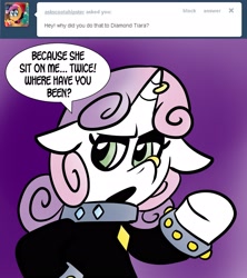 Size: 2400x2700 | Tagged: safe, artist:pembroke, diamond tiara, sweetie belle, chubby diamond, meanie belle, tumblr