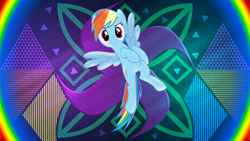 Size: 3840x2160 | Tagged: safe, artist:dashiesparkle edit, artist:laszlvfx, derpibooru import, edit, rainbow dash, pegasus, pony, solo, wallpaper, wallpaper edit