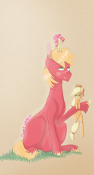 Size: 642x1193 | Tagged: safe, artist:purple-sketch, apple bloom, applejack, big macintosh, earth pony, pony, male, stallion