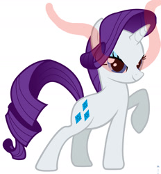 Size: 1536x1656 | Tagged: safe, edit, rarity, pony, unicorn, bad edit, evil rarity, female, mare, solo