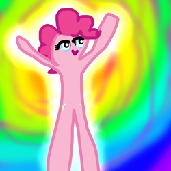 Size: 600x600 | Tagged: safe, artist:tanishi194, pinkie pie, earth pony, pony, 1000 hours in ms paint, ms paint, solo