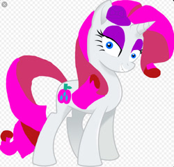 Size: 970x930 | Tagged: safe, rarity, pony, unicorn, elements of insanity, female, mare, movie accurate, rarifruit, solo