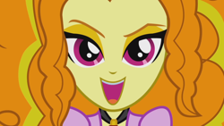 Size: 1280x720 | Tagged: safe, edit, edited screencap, screencap, adagio dazzle, equestria girls, rainbow rocks, battle of the bands, close-up