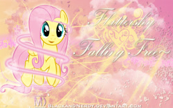 Size: 1920x1200 | Tagged: safe, artist:blackandnerdy, artist:jlryan, derpibooru import, edit, fluttershy, pegasus, pony, solo, wallpaper, wallpaper edit