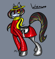 Size: 2893x3127 | Tagged: safe, artist:saliantsunbreeze, oc, oc only, oc:wormwood, earth pony, pony, female, mare, solo, trans girl, transgender