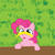 Size: 600x600 | Tagged: safe, artist:tanishi194, pinkie pie, earth pony, pony, banana, food, solo