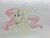 Size: 1024x772 | Tagged: safe, artist:grokostimpy, fluttershy, pegasus, pony, colored pencil drawing, element of kindness, looking away, looking up, raised hoof, solo, spread wings, traditional art, windswept mane