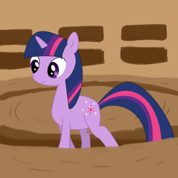 Size: 2000x2000 | Tagged: safe, artist:relic286, derpibooru import, twilight sparkle, pony, unicorn, female, mare, multicolored mane, purple coat, solo