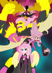 Size: 2998x4266 | Tagged: safe, artist:edcom02, artist:jmkplover, fluttershy, bat pony, demon, equestria girls, absurd resolution, badass, clothes, costume, crossover, flutterbadass, flutterbat, flutterhulk, human coloration, race swap, superhero, the incredible hulk, x-men