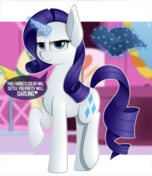 Size: 3245x3761 | Tagged: safe, artist:creativitybox18, rarity, pony, unicorn, cute, dialogue, female, levitation, lidded eyes, looking at you, magic, mare, raised hoof, raribetes, solo, speech bubble, talking to viewer, telekinesis