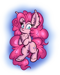 Size: 1000x1250 | Tagged: safe, artist:heir-of-rick, pinkie pie, earth pony, pony, :t, chest fluff, fluffy, impossibly large ears, looking at you, solo