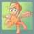 Size: 782x768 | Tagged: safe, artist:cosmic-pincel, applejack, earth pony, pony, applejack's hat, blonde, blonde mane, blonde tail, female, green eyes, mare, orange coat, solo