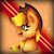 Size: 1803x1821 | Tagged: safe, artist:lightningflash26, applejack, earth pony, pony, applejack's hat, blonde mane, bust, female, green eyes, mare, orange coat, solo