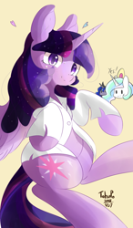 Size: 700x1200 | Tagged: safe, artist:tohupo, princess celestia, princess luna, twilight sparkle, twilight sparkle (alicorn), alicorn, pony, clothes, female, mare, shirt