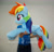 Size: 2072x2000 | Tagged: safe, artist:lanacraft, derpibooru import, rainbow dash, human, pegasus, pony, hand, irl, life size, photo, plushie