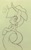 Size: 788x1280 | Tagged: safe, artist:hidden-cat, applejack, earth pony, pony, applebutt, looking back, sketch, solo, traditional art