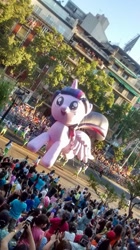 Size: 539x960 | Tagged: safe, derpibooru import, twilight sparkle, twilight sparkle (alicorn), alicorn, pony, balloon, chile, female, irl, mare, parade balloon, photo