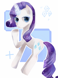 Size: 960x1280 | Tagged: safe, artist:旗桦, rarity, pony, unicorn, female, magic, mare, solo