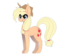 Size: 1024x768 | Tagged: safe, artist:captain-starburst, applejack, earth pony, pony, simple background, solo, transparent background, watermark