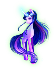 Size: 2480x3507 | Tagged: safe, artist:minamikoboyasy, derpibooru import, twilight sparkle, pony, unicorn, female, mare, multicolored mane, purple coat, solo