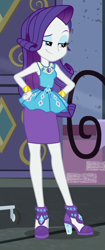 Size: 405x966 | Tagged: safe, screencap, rarity, better together, equestria girls, street chic, clothes, cropped, female, geode of shielding, high heels, legs, magical geodes, pencil skirt, shoes, skirt, smiling, solo