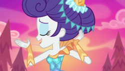 Size: 1280x720 | Tagged: safe, rarity, better together, equestria girls, the other side, carousel dress