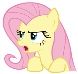 Size: 7400x7000 | Tagged: safe, artist:tardifice, fluttershy, pegasus, pony, the cutie map, absurd resolution, angry, bust, frown, looking away, open mouth, portrait, simple background, solo, talking, transparent background, vector