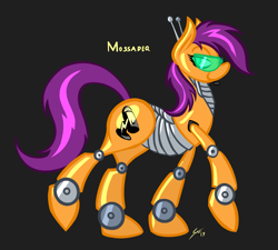 Size: 2785x2505 | Tagged: safe, artist:saliantsunbreeze, oc, oc only, oc:mossadeq, robot, solo